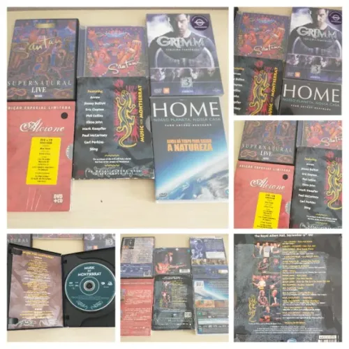 5 DVDs diversos + 1 CD Live