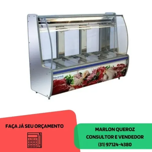 Balcão de Açougue 2M Polo Frio Novo