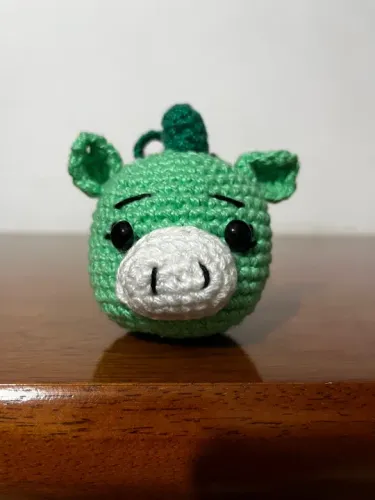 Chaveiro Dragão em Crochê Porta de Maternidade Amigurumi Pelúcia