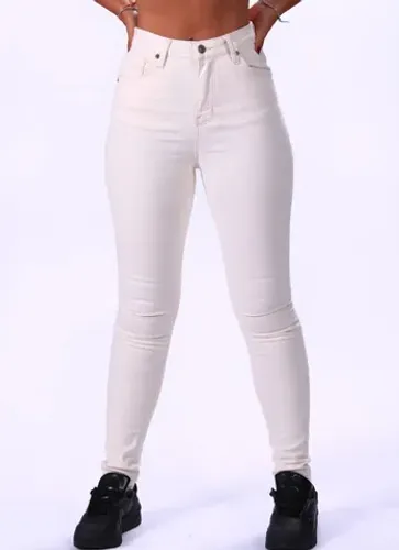 Calça Jeans Skinny Feminina Bali Hai Push Up cor cru