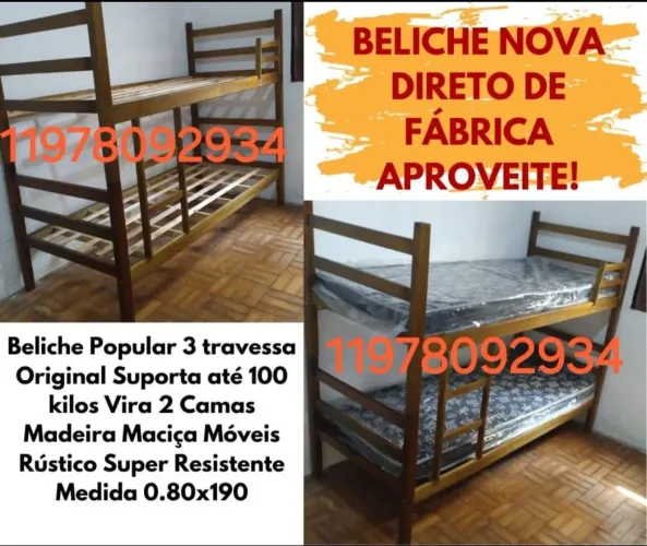 Beliche Madeira Maciça Rústica Nova Direto de Fábrica