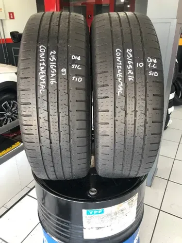 Kit 02 Pneus 215/65r16 Continental Crosscontact Lx (usados) 9/10