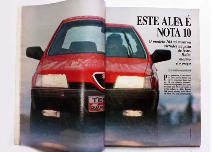 Alfa Romeo 164, Gol CL, Chevette, Escort 1991 - Quatro Rodas