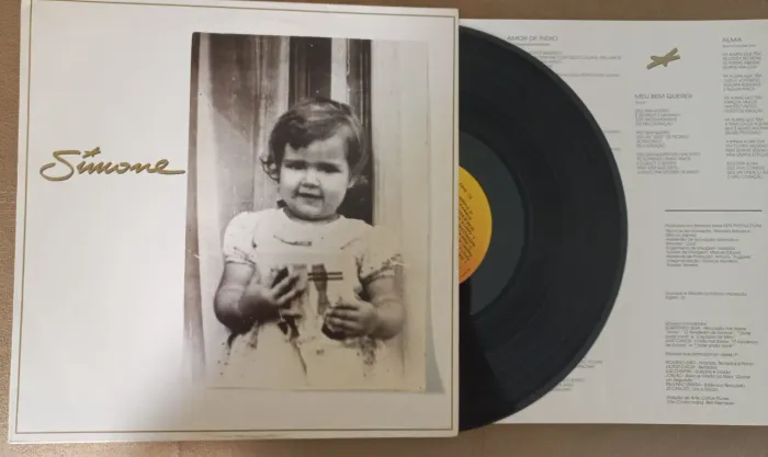 LP disco de vinil Simone 1993 sou eu MPB VITROLA RADIOLA TOCA Disco 3x1 som antigo 