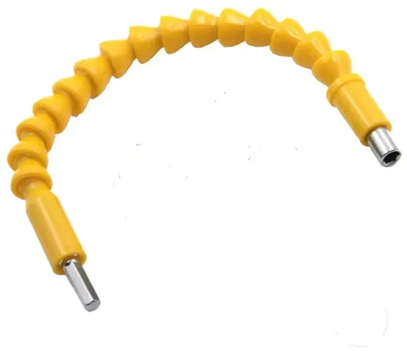 EIXO FLEXÍVEL ADAPTADOR DE BITS PARA PARAFUSADEIRA - AMARELO 