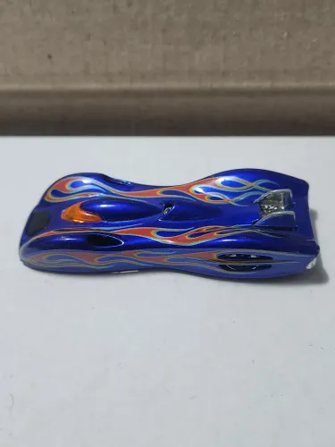 Hot Wheels Ground FX - Carro Customizado Azul com Chamas