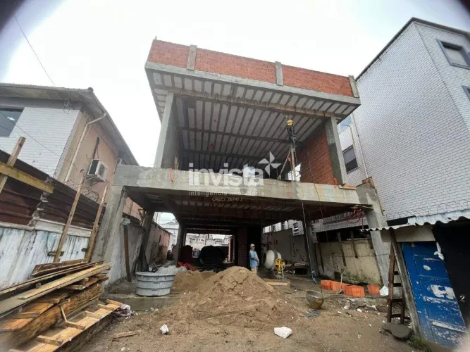 Loja em construção para Alugar na Avenida Conselheiro Nébias em Santos