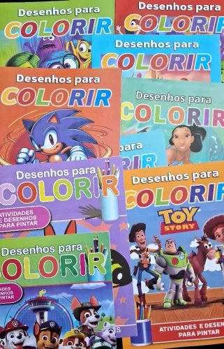 LIVRO DE COLORIR DE PERSONAGENS DIVERSOS