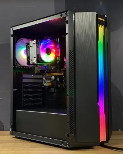 PC Gamer  RYZEN 5 + RTX 4060+ 1 ano de garantia e em até 12x