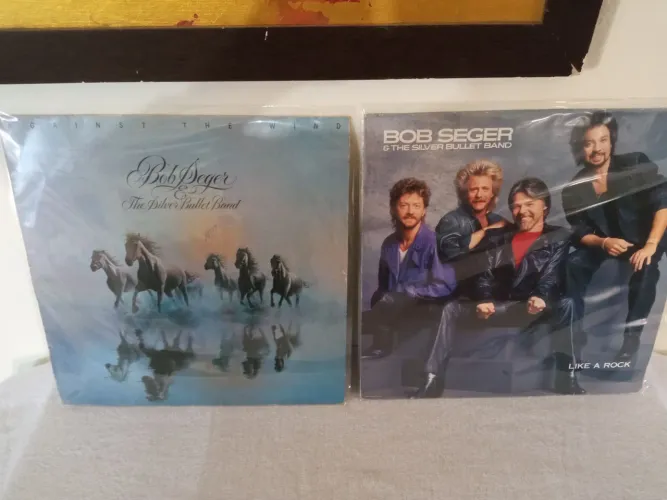 Discos de Vinil Bob Seger - Against The Wind e Like a Rock