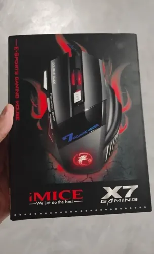Mouse Gamer iMICE Original - Material de Alto Qualidade - X7 - Novo