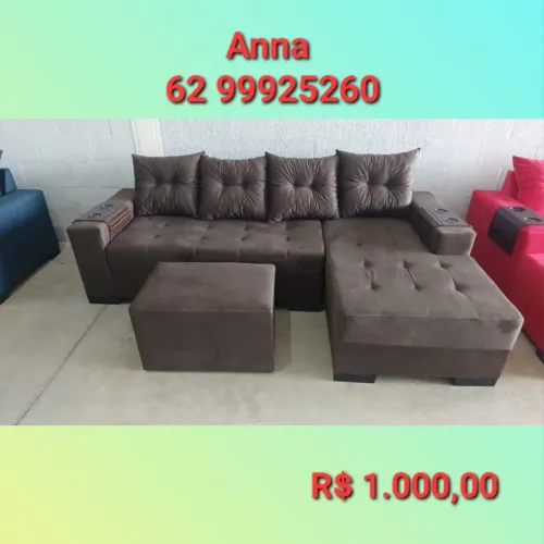 Sofá com puff