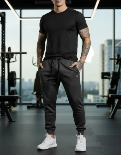  calças jogger G- chumbo para academia ou corrida