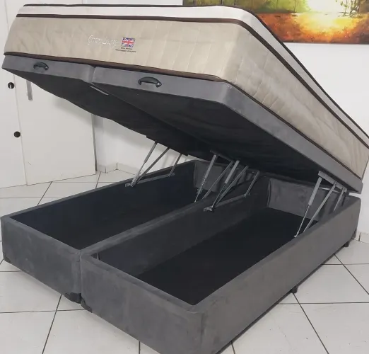 Cama Queen Size, Baú  (ApoloSpuma) - ENTREGA GRÁTIS