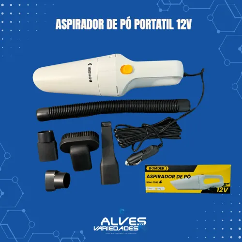 Aspirador de pó portátil 12V