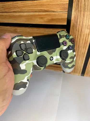 ntrole de ps4 verde claro camuflado an2