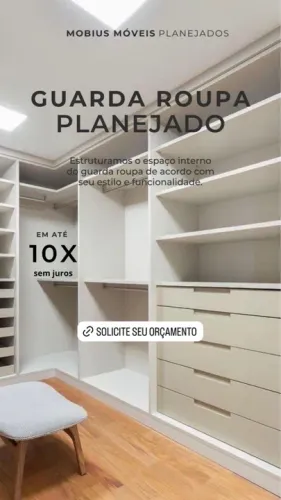 Guarda roupa planejado.Solicite seu orçamento!