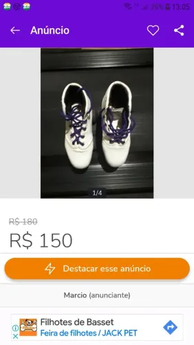 Patins Infantil - Tamanho 33
