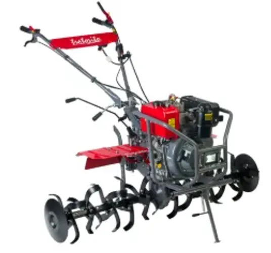 Motocultivador Branco BTTD10 a Diesel Partida Elétrica e Rotativa