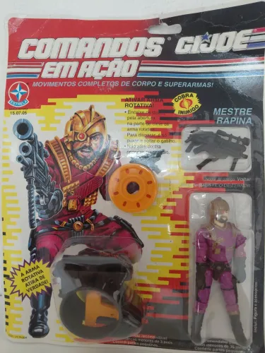 Action figure mestre rapina Comandos em Ação Gi Joe