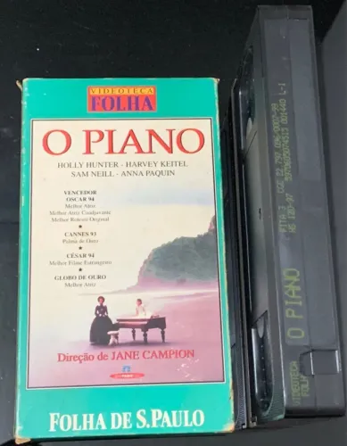 Fita Vhs O Piano Original Video Cassete Ano 1992 Antigo