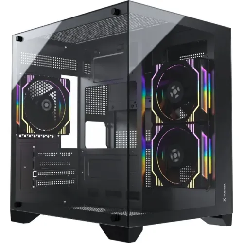 Gabinete Gamer Fortrek Clarity Preto Lateral Vidro Novo Loja Coimbra Computadores