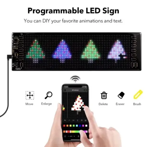 Painel Tela exibição de pixel de matriz led flexível RGB