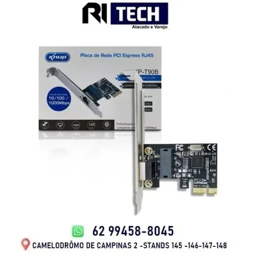 Placa De Rede Mini Pci-e Gigabit 10/100/1000 Knup Kp-t90