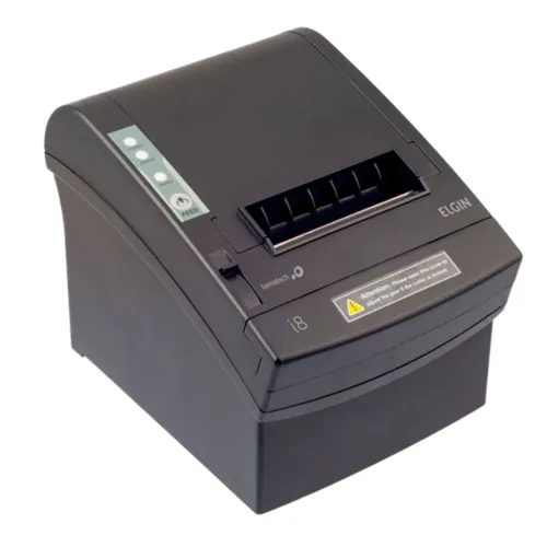 Impressora Térmica Não Fiscal Elgin 203dpi I8 USB, Ethernet e Serial Preto com Guilhotina