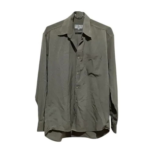 Camisa social vintage masculina lindo tom de verde