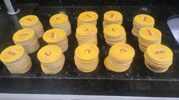 500 bolachas de copos para chopp