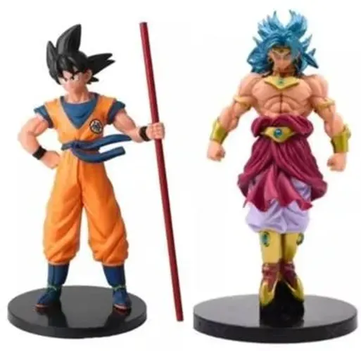 Bonecos Dragon Ball Z - Goku e Broly 2 peças 
