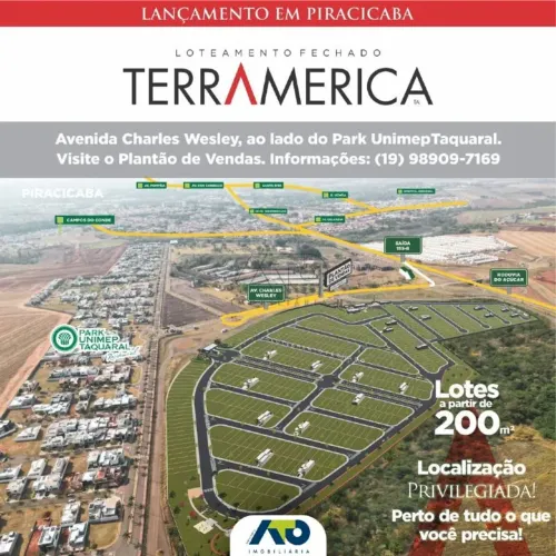 Terreno em Condomínio à venda, TAQUARAL - PIRACICABA/SP