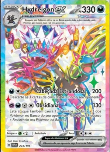 Carta Pokémon Reverse Foil Hydreigon ex (#223/191)