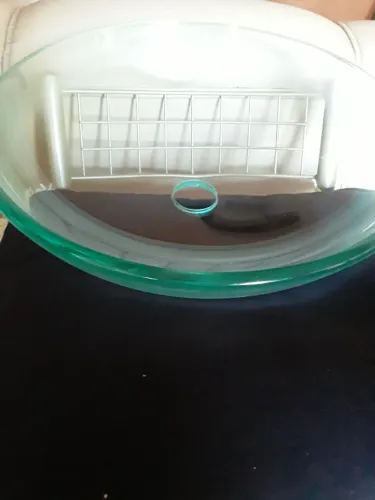 Cuba apoio vidro verde usada