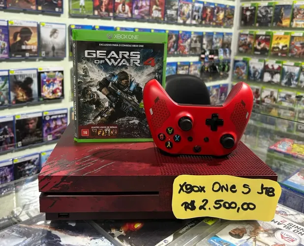 Xbox One Edição Gears of War - 1TB<br> Edição Limitada + Jogo + Controle