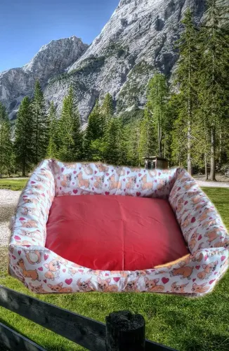 Cama pet aconchegante para seu cãozinho!