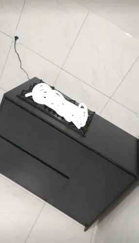 Balcão em MDF preto