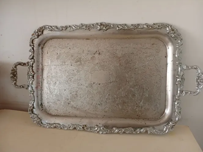 Bandeja retrô Prateada