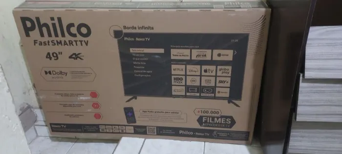 Tv nova 49 polegadas retirar peças 