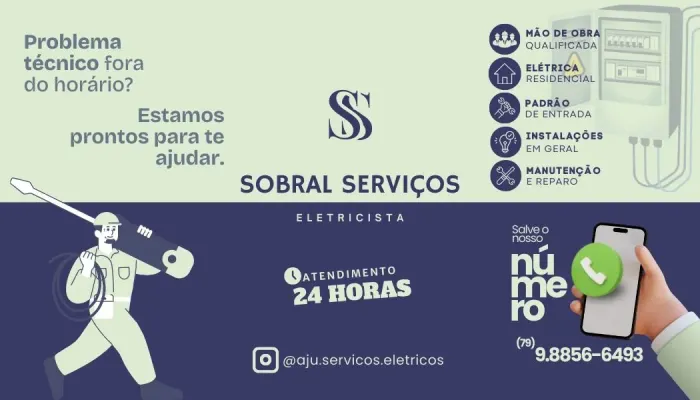 Eletricista 24horas Disponível toda Aracaju