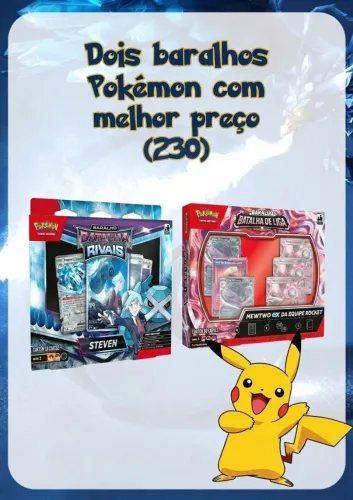 Dois baralho Pokémon