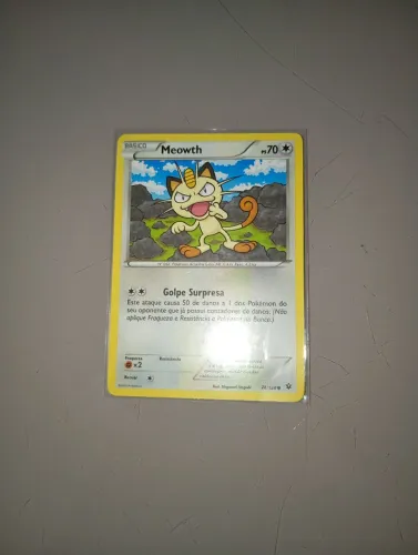 Carta do miau de 2016 Pokémon em ótimo estado nova e boa se quiser me ajudar a comprar