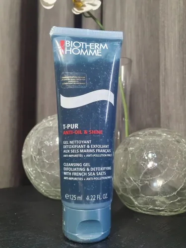 Biotherm Homme T-Pur Anti-Oil & Shine - Gel Limpador Facial (125ml)