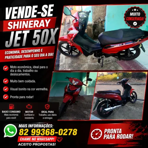 Shineray Jet 50X 49cc - Econômica e Muito Conservada!