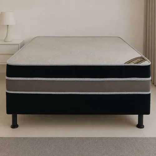 Cama box solteiro Dijon espumas d33 / pague na entrega