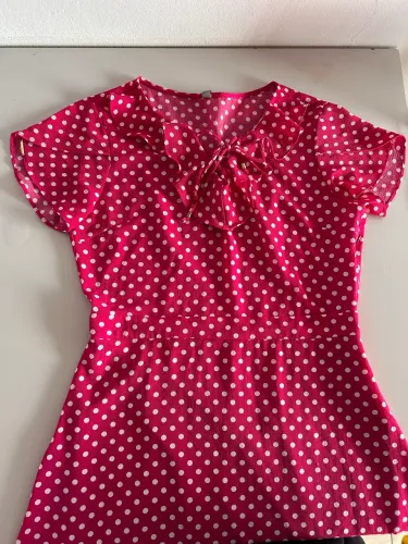 Vestido Clara Rosa - Pink - poá
