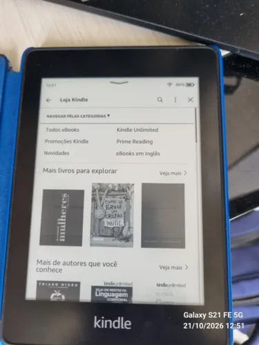 kindle Paperwhite com capa