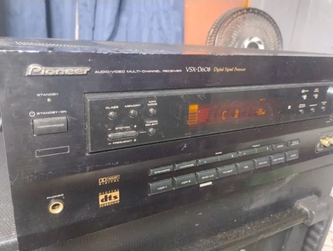 Receiver Pioneer vsx d608 faltando duas saidas stk