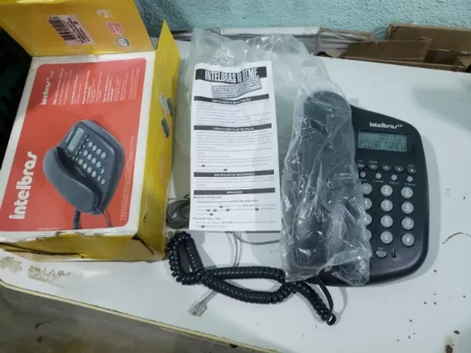 telefone fixo com fio Intelbras, modelo TC 60 ID novo na caixa 